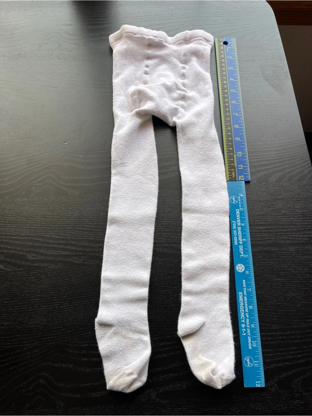 Tights white knit